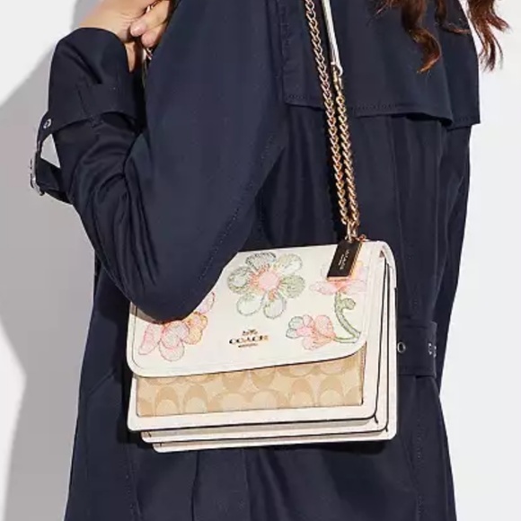 NWT Coach Klare crossbody | shoulder bag| Embroidery  signature canevas - Picture 2 of 12